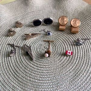 Cufflinks and tie tack bundles, Vintage